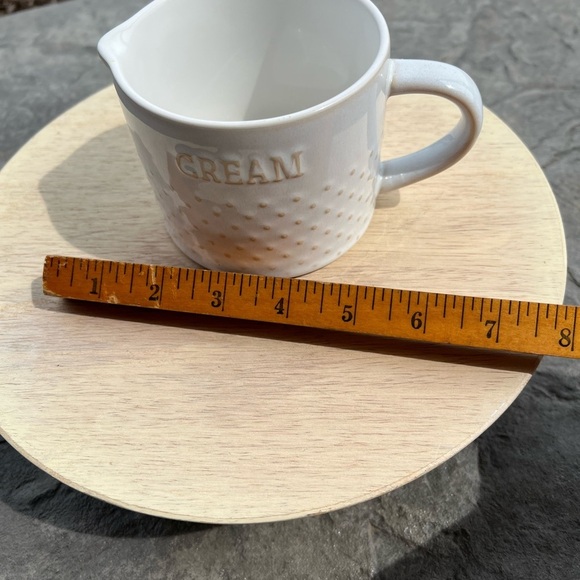 Better Homes and Gardens Creamer Ceramic Pitcher Modern Farmhouse Shabby Chic - Picture 7 of 7